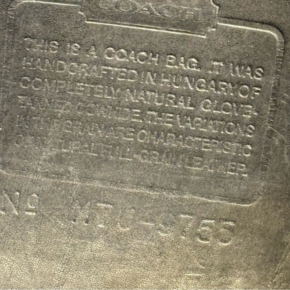 Coach vintage black leather pocket purse 9755 made in Hungary - Picture 11 of 12